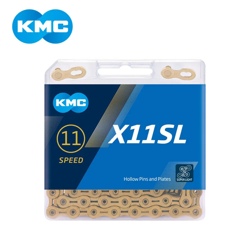 

Цепи для горных велосипедов KMC X11SL, 11 в, 118L, с оригинальной коробкой