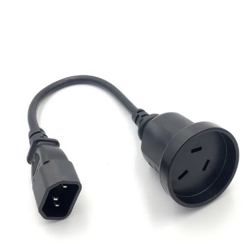 Евро розетка Мощность шнур IEC 320 C14 мужчина к CEE7/16 2Pin муфтовый стыковочный