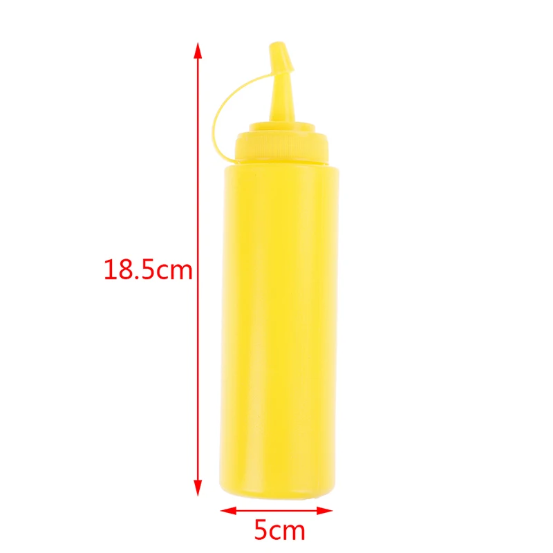 

1 Piece Plastic Squeeze Bottle Dispenser 8oz for Sauce Vinegar Oil Ketchup Cookling tools Kitchen Accessories