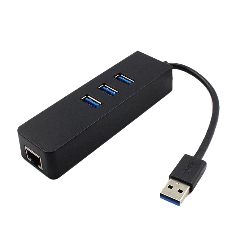 3 порта USB 0 концентратор Gigabit Ethernet Lan RJ45 сетевой адаптер для ПК 1000 - Цена: 