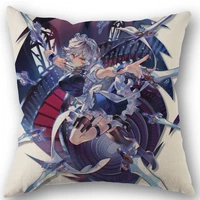 anime izayoi sakuya pillow covers cases cotton linen zippered square decorative pillowcase outdoorofficehome cushion one side