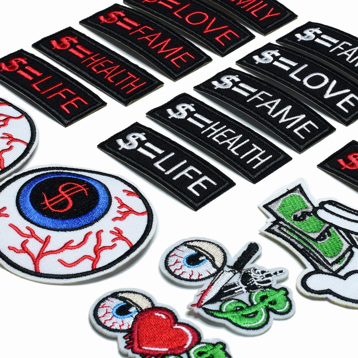 5 шт. горячая распродажа наклейки из ткани в виде долларов Мультяшные крылья