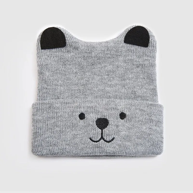 Зимние Детские шапочки с милым щенком Детская осенняя милая мягкая шапка теплая