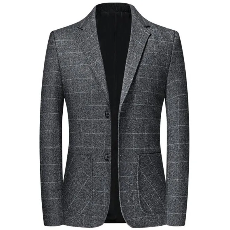 High Quality Men's Blazer Jacket Business Blazer Suit Jacket Slim Fit Blazers Coat Casual Overcoat