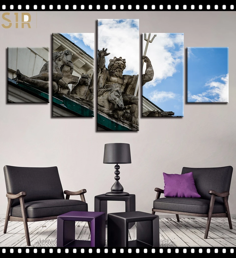 

World Famous Architecture Beauty HD Five Wall Painting Decorative Painting Anime Posters Wall Decor Anime Decor Room Decor