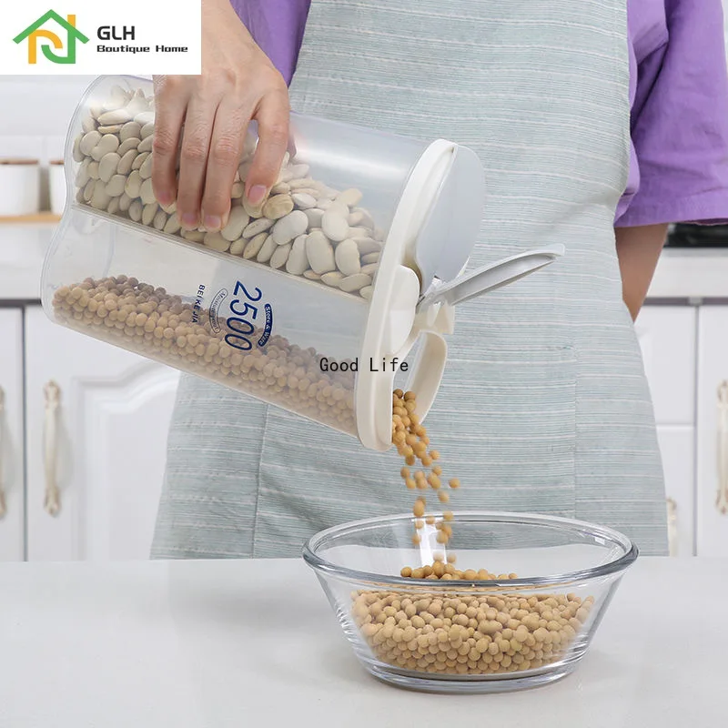 Контейнер для хранения продуктов крутящийся контейнер сухих риса муки | Дом и сад