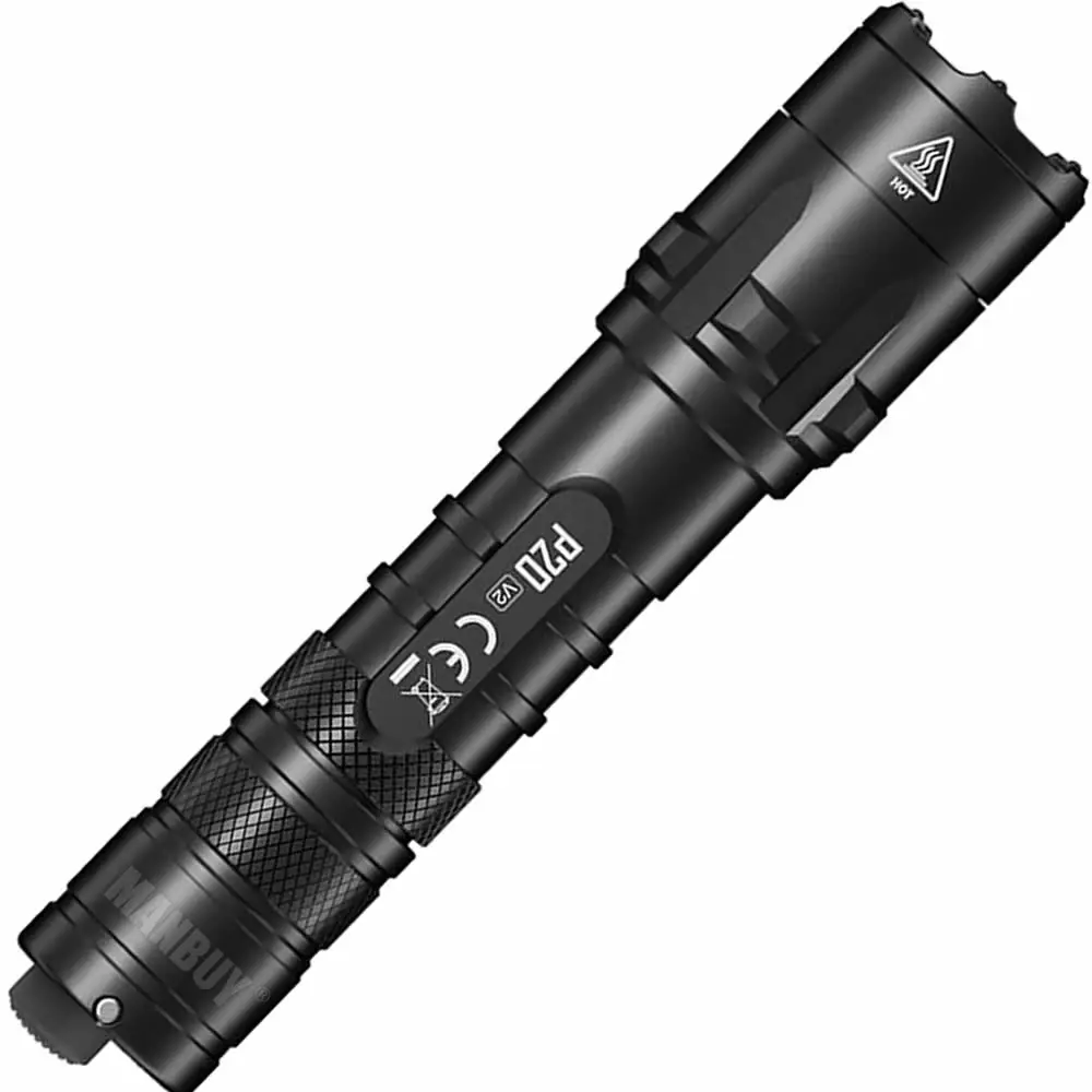 Тактический светодиодный фонарик Nitecore P20 v2 с USB-портом аккумулятором 18650 | Лампы и