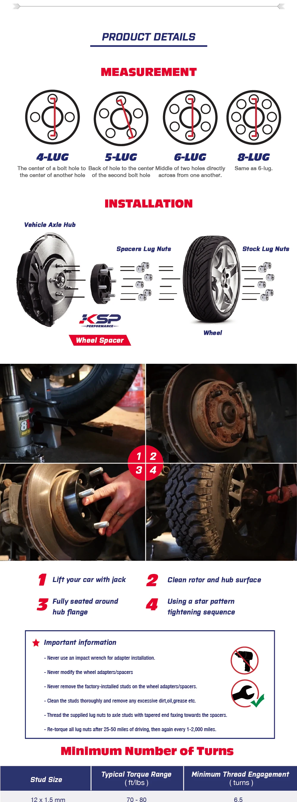KSP(4) 1,5 дюймов 5x5 до 5x127 мм прокладки колеса для Jeep Grand Cherokee Wrangler XK JK WK WJ Commander концентратор центриковый с губой