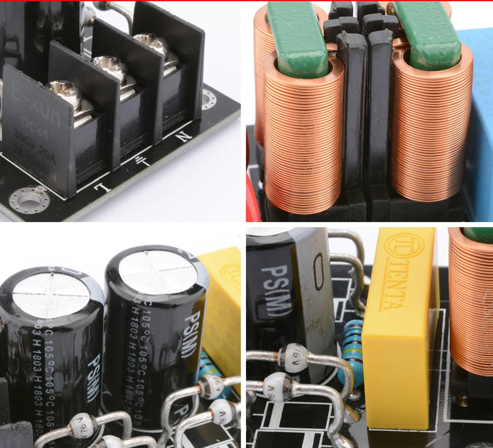 110V 220V AC Питание фильтровальная пластина 2000W 15A EMI фильтр и он имеет высокую