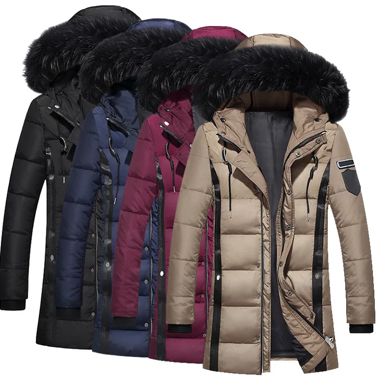 Спортивный и модный зимний мужской пуховик с капюшоном для девочек мужская