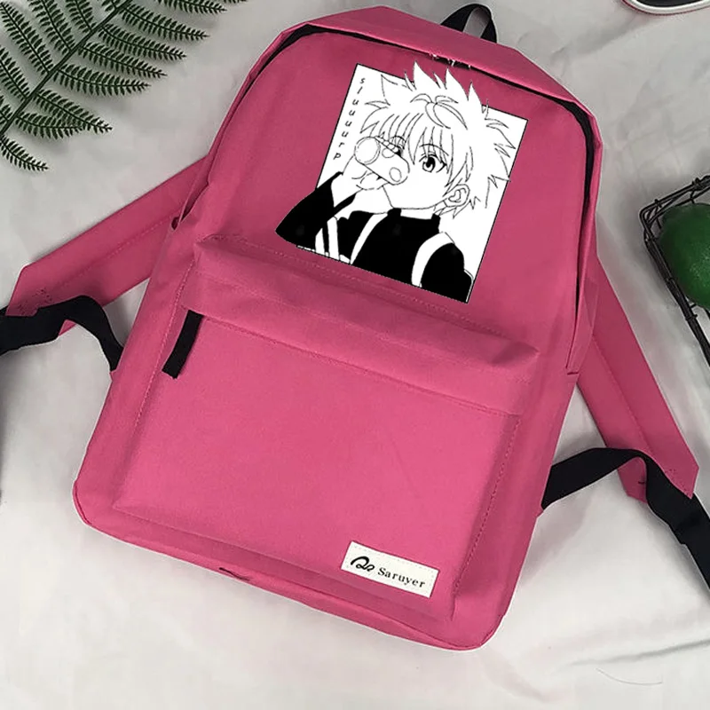 

Hunter x Hunter Hxh Killua Hisoka Kurapika mochila travel school femenina sac femme backpack