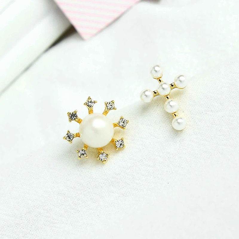 Простые дизайнерские новые поступления милые корейские серьги-гвоздики для