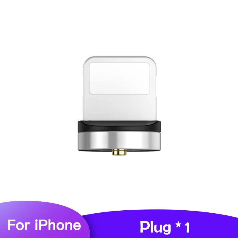 KUULAA Магнитный Micro usb type C кабель для iPhone Xiaomi Android мобильный телефон Быстрая зарядка USB кабель магнит зарядное устройство провод шнур - Цвет: For iPhone Plug