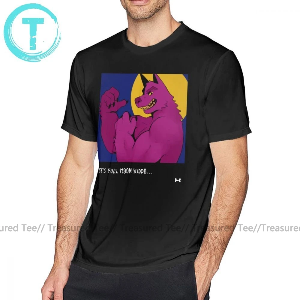 Camiseta de hombre lobo rosa, camiseta de Hombre Lobo de manga corta, bonita camiseta de playa para hombre, Camiseta de algodón con estampado de talla grande