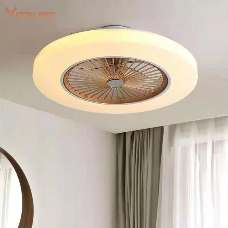 Super Quiet Ceiling Fans with Lights And Remote Control Living Room Bedroom Ceiling Fan Lamps