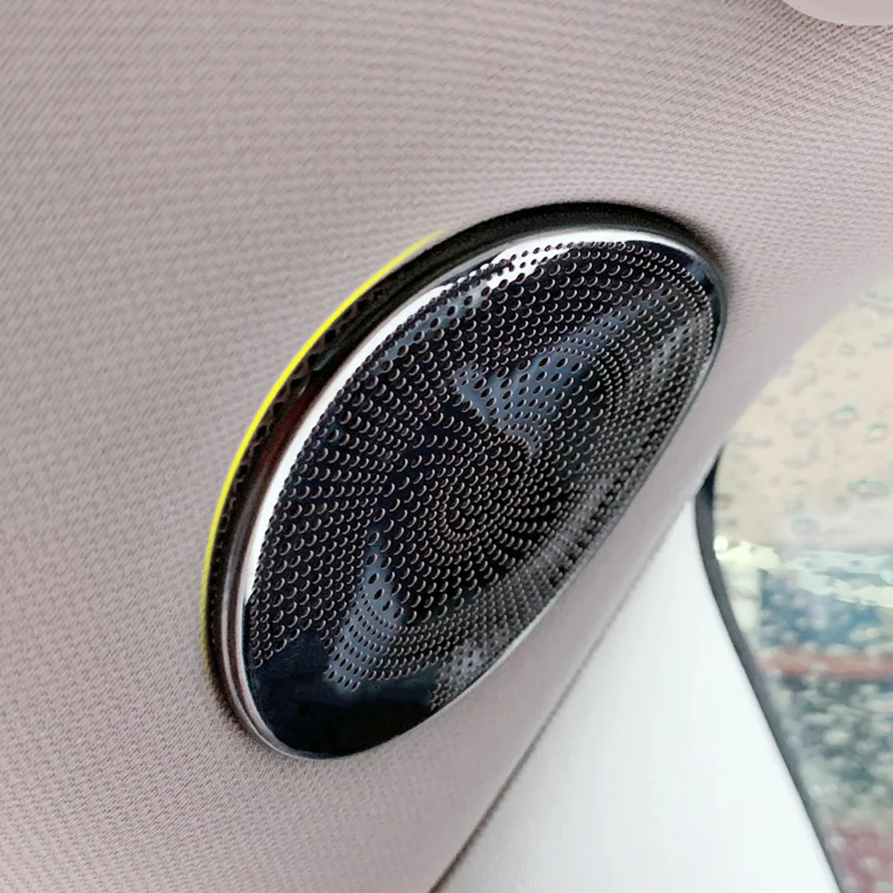 Car speaker cover for Tesla Model 3 series audio loudspeaker decor protection trumpet midrange horn lid tweeter outer casing | Автомобили