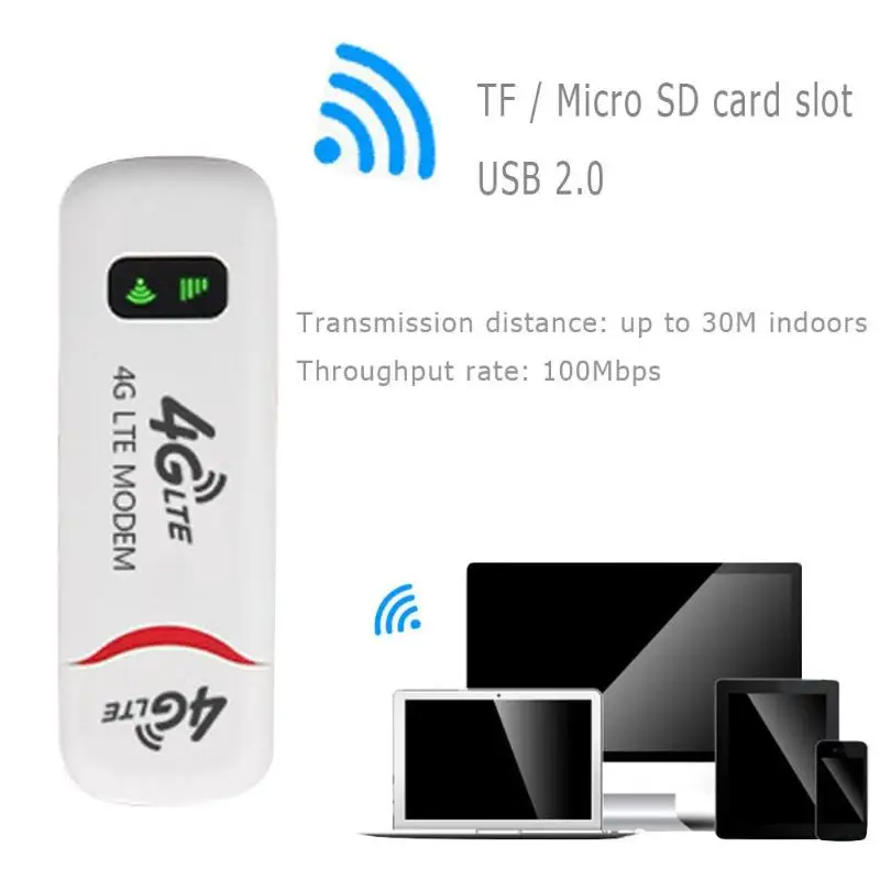 

4G/3G Portable 100Mbps USB Wifi Router Repeater Wireless Signal Extender Booster Supporting Multi-Band FDD-LTE B1 B3 B7 B8 B20