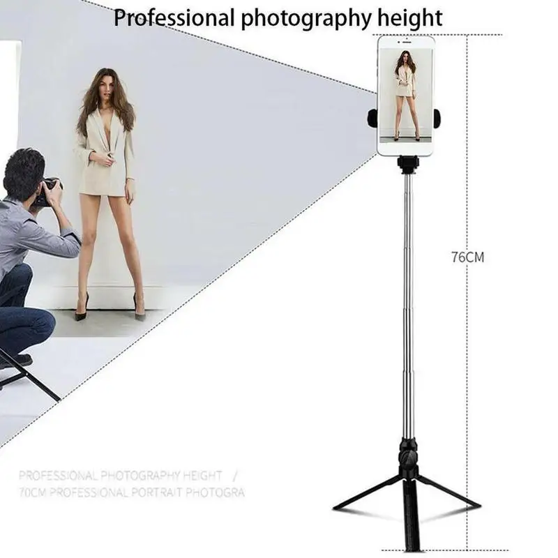 

New Tripod Selfie Horizontal and Vertical Bluetooth Phone Mobile Selfie Selfie Stand Live Stick A5D4