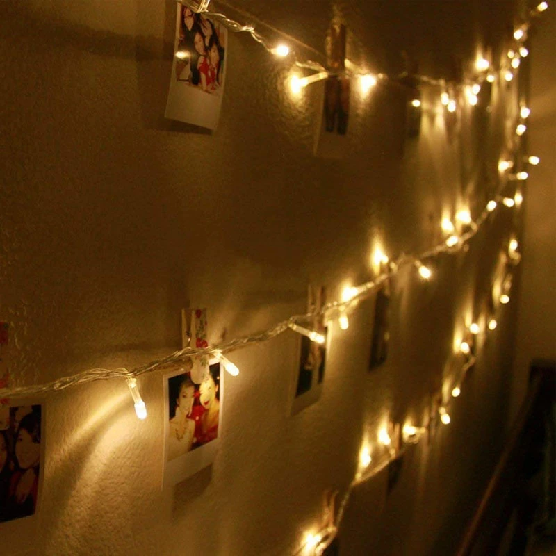 Рождественская сказочная гирлянда с питанием от батареи светодиодная 2 м 3 4 5 10