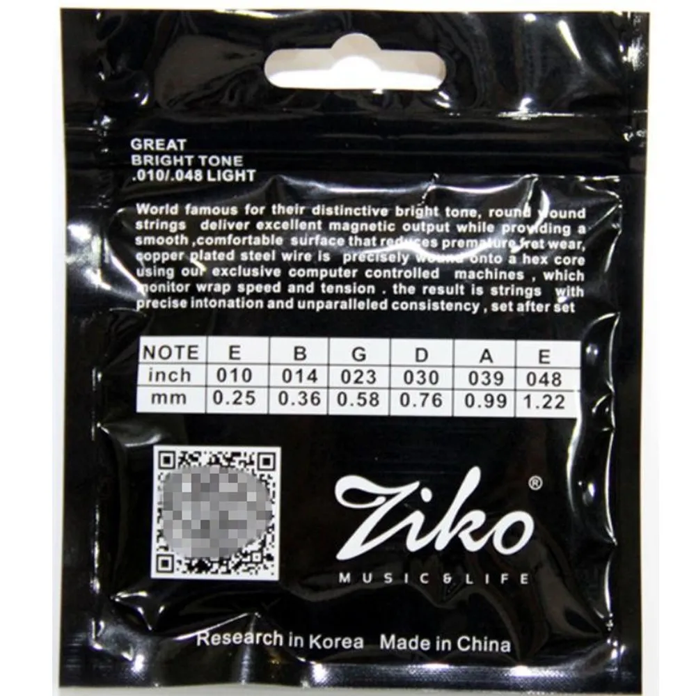 ZIKO 010-048 акустическая Гитары струны DAG-010 части Музыкальные инструменты аксессуары