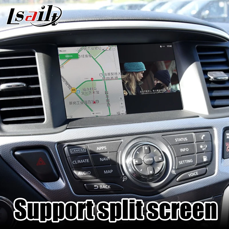Lsailt 4 Гб CarPlay/Android мультимедийный видео интерфейсный бокс для Nissan патруль Армада 13