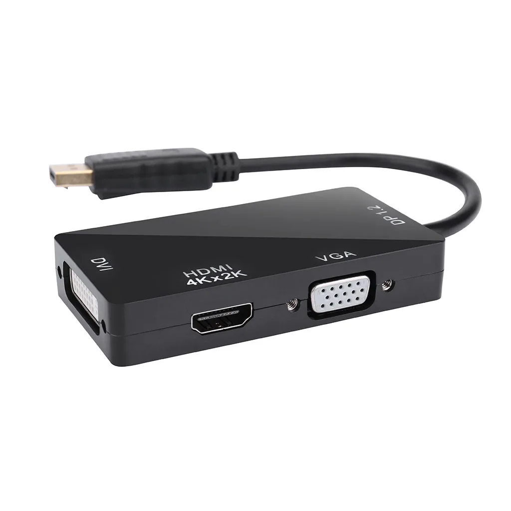 Многофункциональный Кабель адаптер DisplayPort 1 2 в HDMI 4K DVI VGA 3 конвертер для HDTV