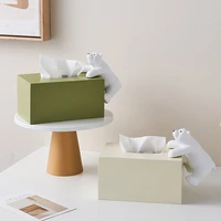 tissue box animal model tissue holder resin statue nordic home decoration accessories napkin holder for paper napkins decorative