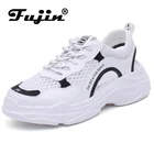 Fujin2021; Женская летняя обувь; Сандалии; Цвет белый; Ins; Обувь для папы; Не сужающийся книзу массивный кроссовки; Дышащая сетчатая обувь на платформе; Удобная обувь; zapatos para mujer