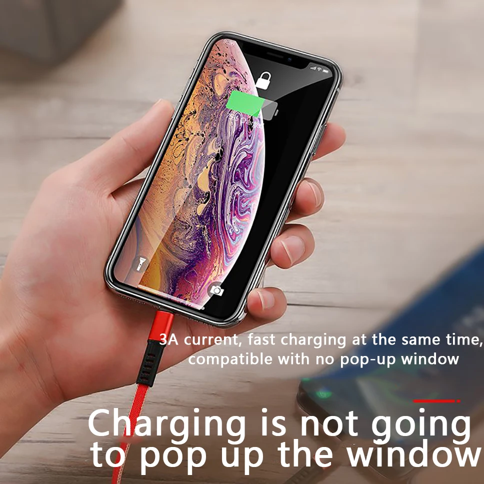 USB кабель для iPhone XS X 8 7 6 Быстрая Зарядка Кабели нейлон 3 в 1 мульти Тип C Micro USB кабель для передачи данных для samsung зарядное устройство Шнур