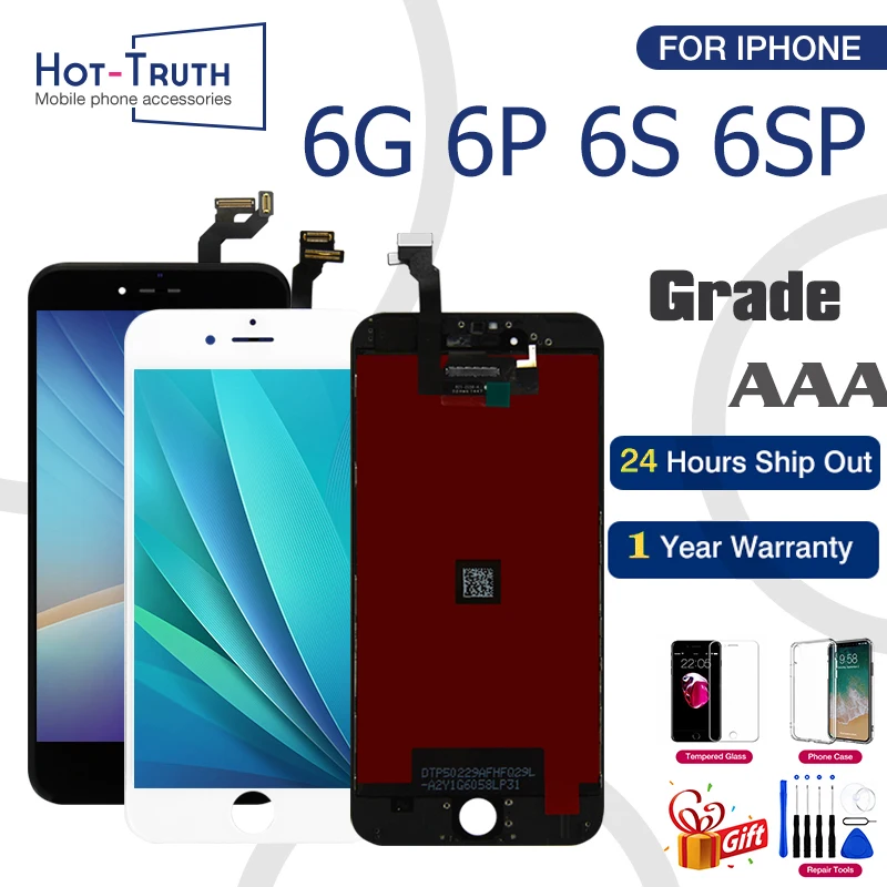 Для iPhone 6 6S 6 Plus 6S Plus ЖК-дисплей 3D сенсорный экран AAA+++ дигитайзер сборка для iPhone 5S 6PLUS Pantalla Протестировано OEM