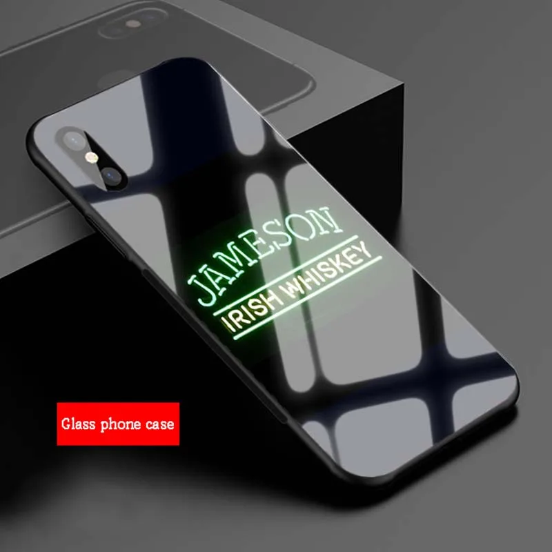 Jameson Irish Whiskey закаленное стекло телефон чехол для iPhone 6 6plus 7 7 plus 8 8plus 5 5S SE X XS XR XS Max - Цвет: B19071108-07.jpg