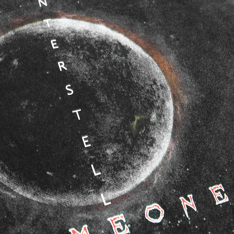 

2021 Men Hip Hop Streetwear Washed Oversize Sleeveless T Shirt Interstellar Letter Print T-Shirt Harajuku Cotton Casual Tshirt