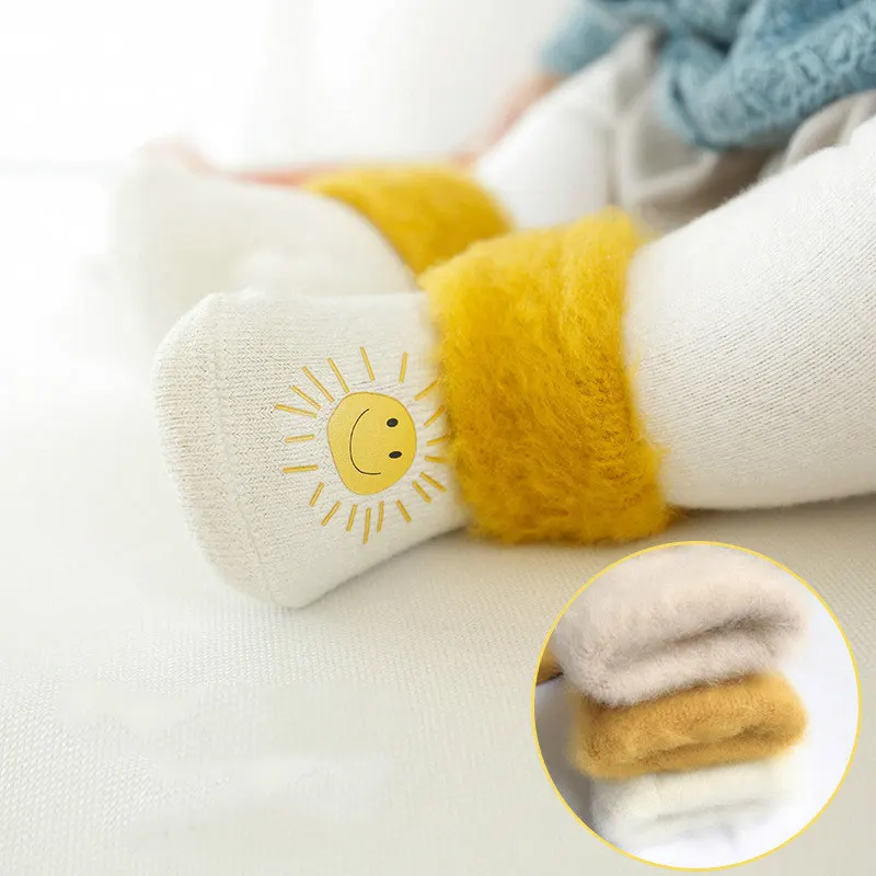 

Unisex Baby Socks Winter Soft Warm Terry Socks for Toddler Non-slip Soles Newborn Boys Girls Thermal Floor Socks Free Shipping