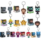 Аниме Disney Ariel Tinker Bell Chessur Arthas Карманный Брелок экшн-фигурки коллекционные игрушки для детей Рождественский подарок