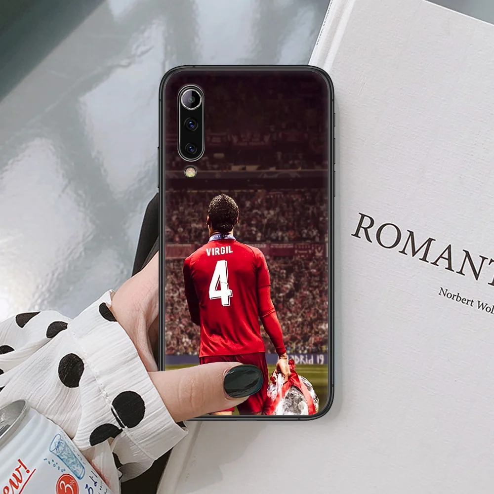

Virgil van Dijk soccer football 4 Phone Case For XIAOMI redmi K 3 4 5 6 7 8 9 10 20 30 A X Pro ultra black black shell 3D funda