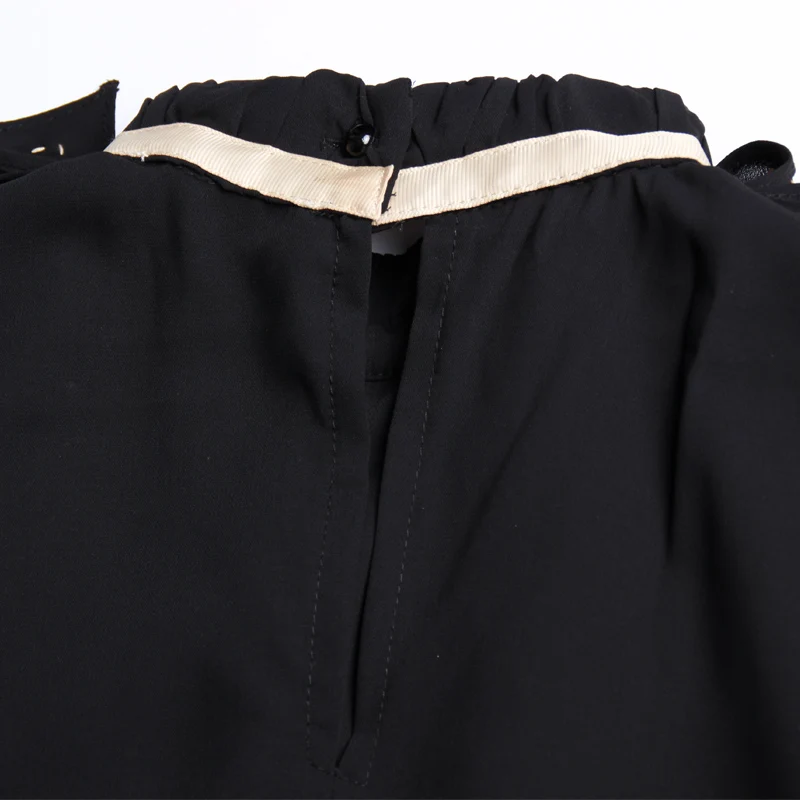 

Spring New Korean High Collar Solid Color Loose Long Sleeve Women's Shirt Fashion Temperament Ol Top
