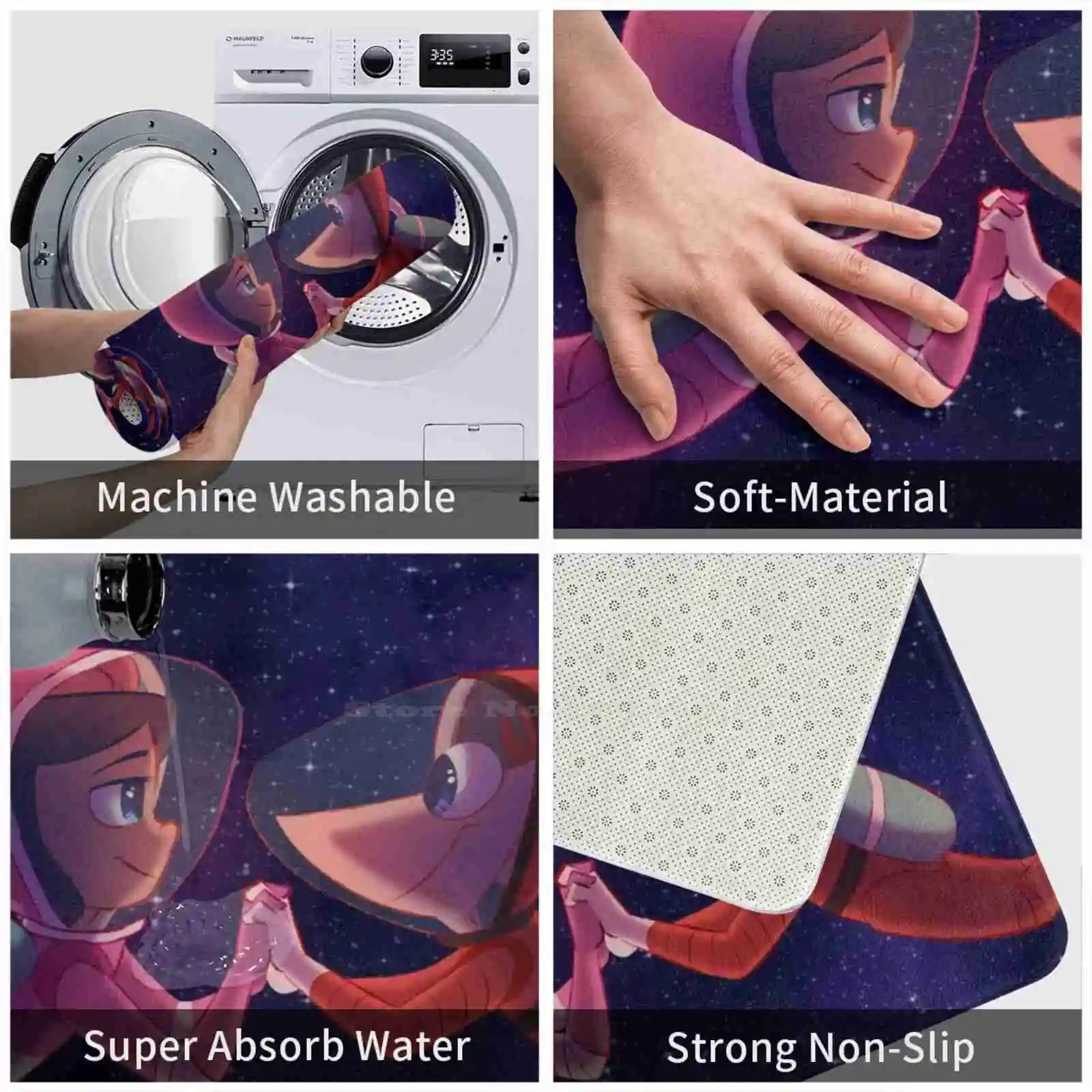 Мягкий домашний коврик Phinbella с мягкой подушкой