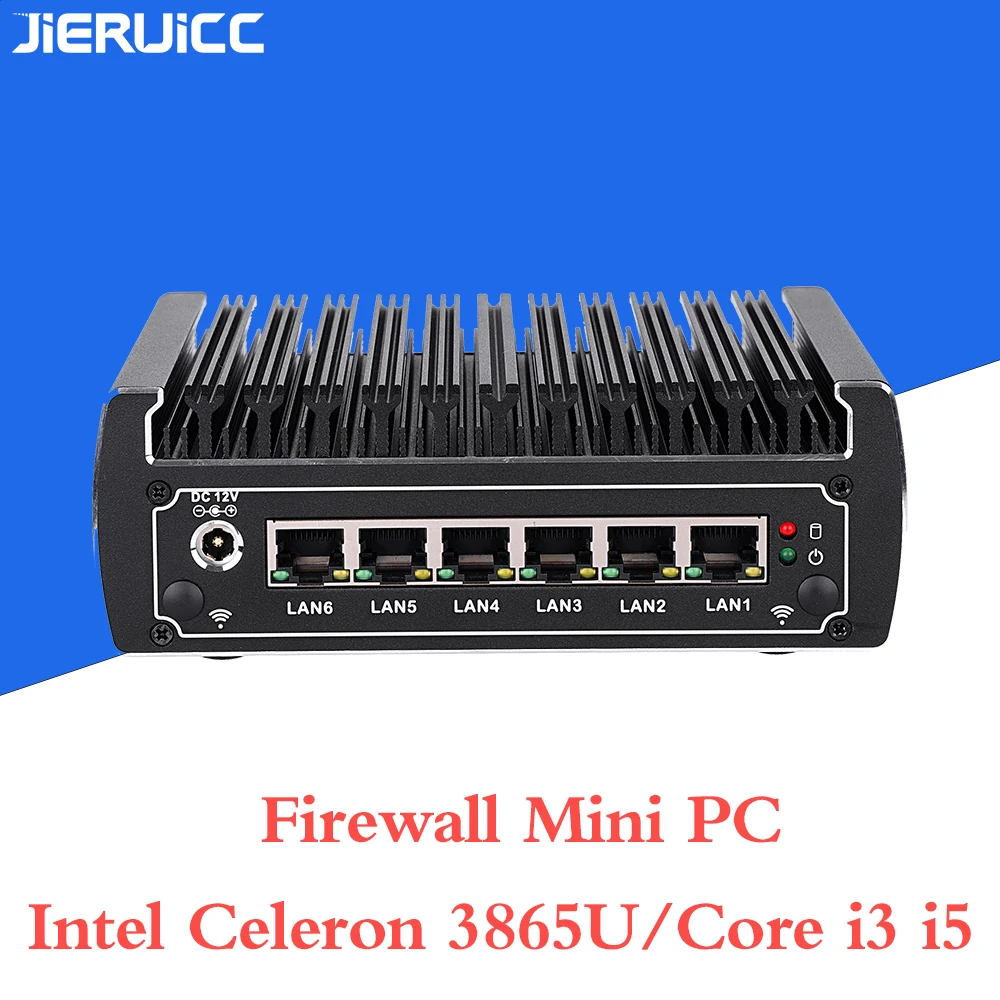 Брандмауэр mini pc i3 7100u i5 7200u Celeron3865U DDR4 RAM. 6 LAN PORT.1 COM 4 порта USB 3 0 быстрый и стабильный