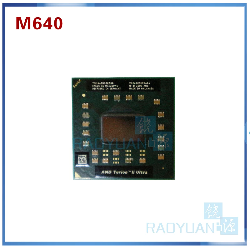 AMD Turion II Ультра двухъядерный мобильный TMM640 M640 TMM640DB022GQ 2 6G 2M cpu latop процессор разъем