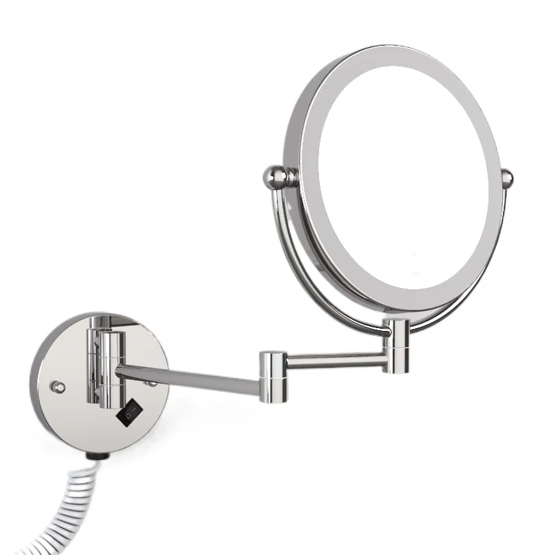 

Wireless Charger Portable Led Makeup Mirror Wall Mounted Bathroom Mirror Magnifying Mirror With Light