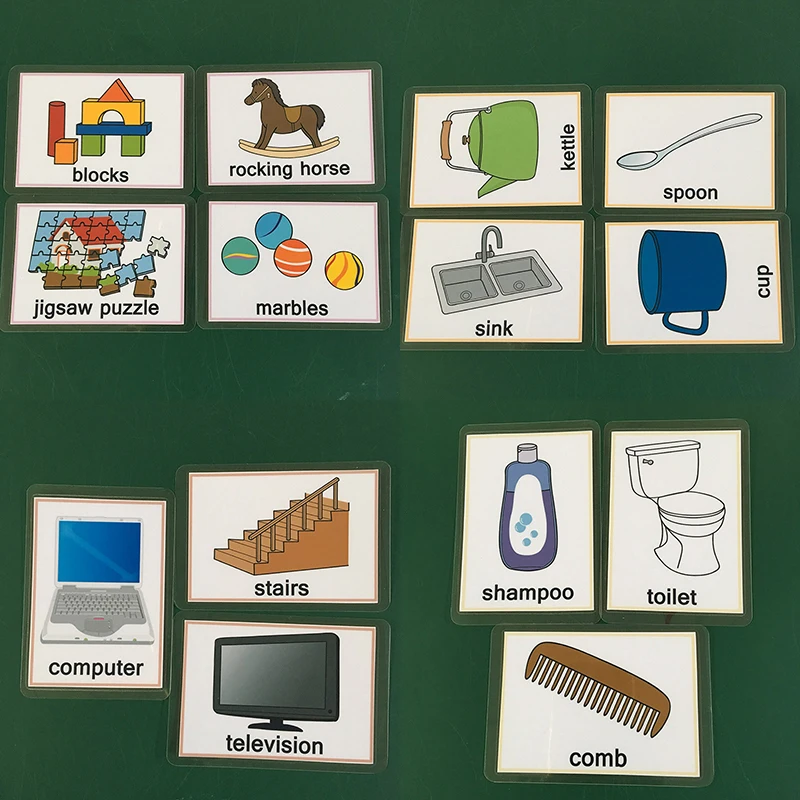 Детские игрушки/кухня/мебель/Ванная комната обучения английские карманные