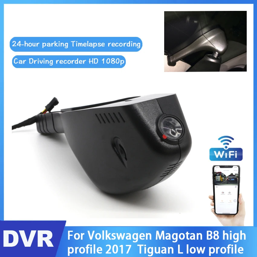 1080P Night Vision Wifi Car Dvr Video Recorder Dash Cam Camera For Volkswagen Magotan B8 high profile 2017 Tiguan L low profile