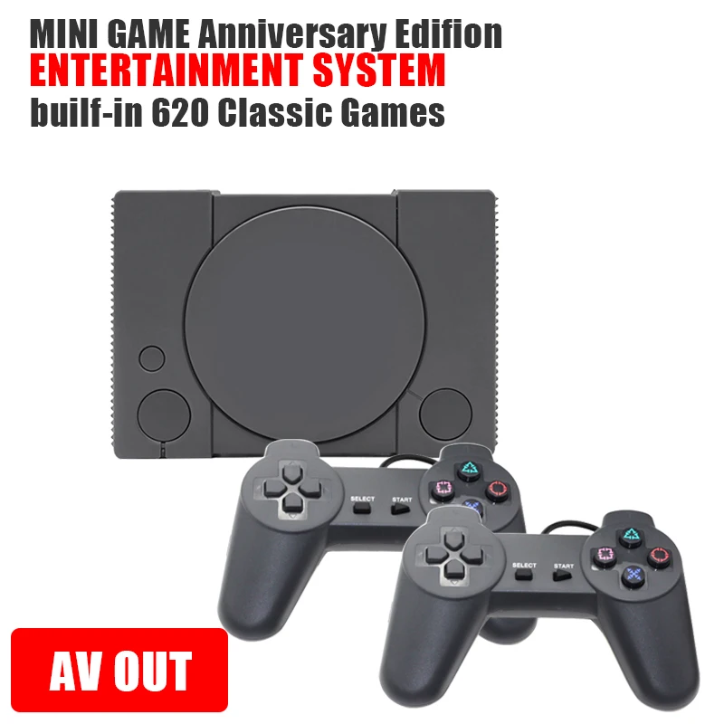 Игровая консоль горячая Распродажа Handle для ТВ и видео игр PS1 620 встроенных