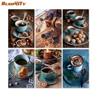 ruopoty 60x75cm frame diy painting by numbers kits coffee modern home wall art picture canvas painting paint by numbers