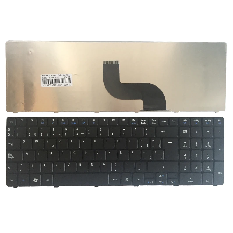 

Spanish laptop Keyboard For Acer Aspire 5538 5538G 5542 5542G 7739G 7739Z 7739ZG 8940 5560(15') 5560G 5552G 5553 5553G 5625 SP