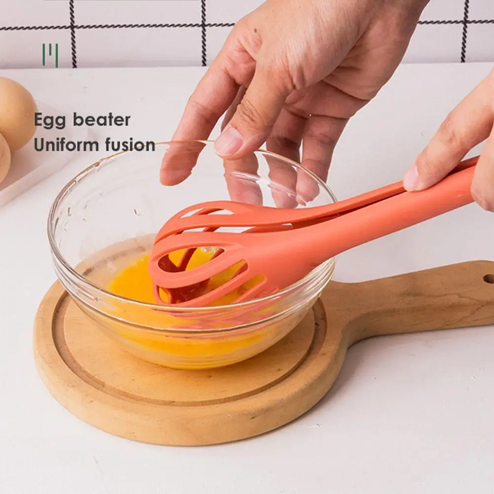 

1Pcs Multifunctional 3 In 1 Egg Beater Drinks Whisk Mixer Clips Stirrer Food Nylon 2021 Noodle Tongs Tool Pasta Kichen Spag C9J5