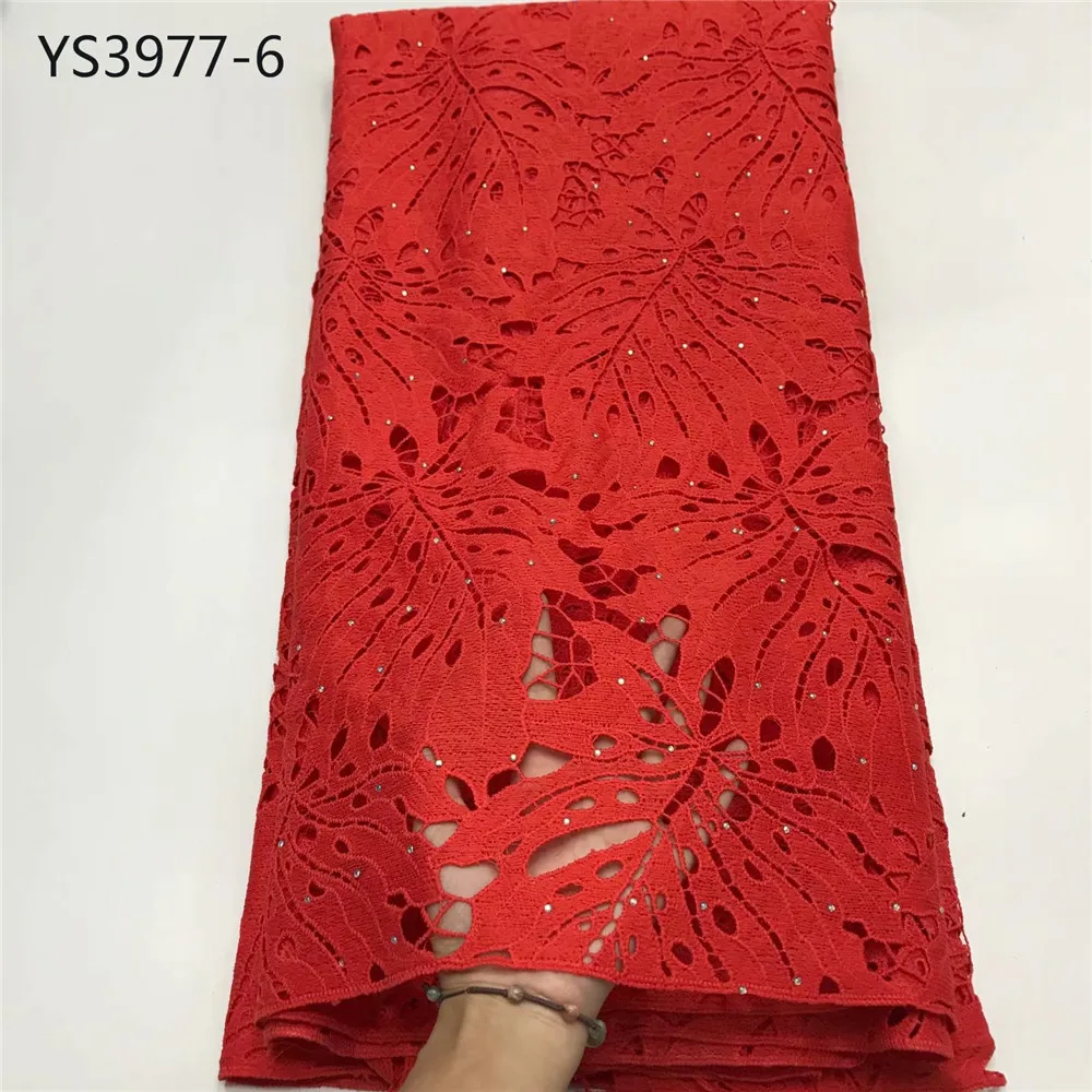 Высокое качество полиэстер/хлопок Материал африканский шнур кружева в Швейцарии