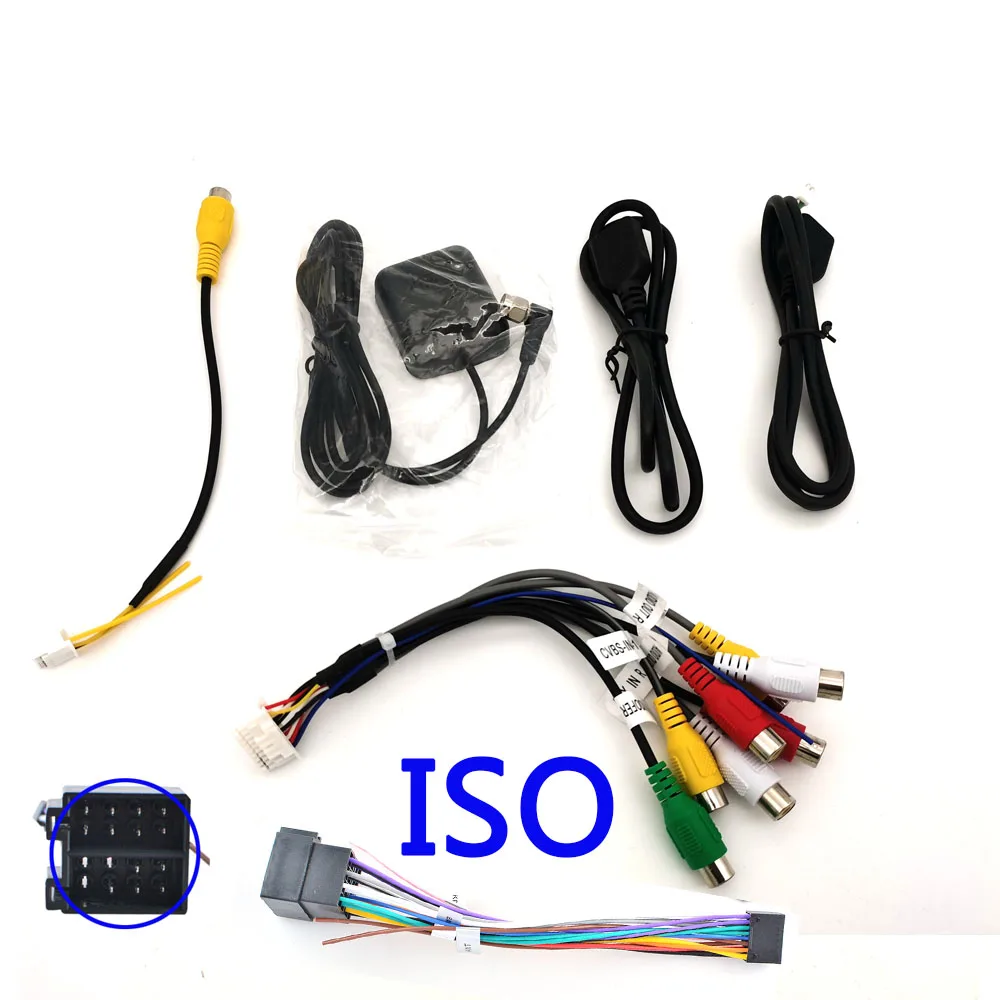 Car Head Unit Stereo Wire Harness Kits car Android radio power cable RCA USB Audio and video | Cables Adapters &amp Sockets