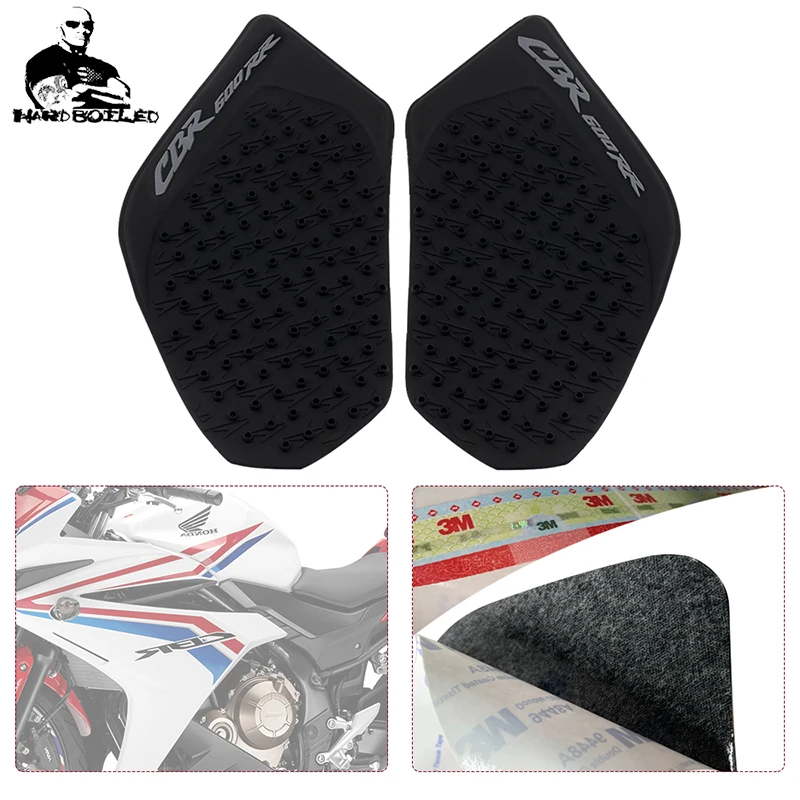 

3M Motorcycle Black Decal Sticker Rubber Decal Fuel Tank Sticker For Honda CBR600RR CBR 600RR 600 CBR600 RR 2003-2006 2005 2004