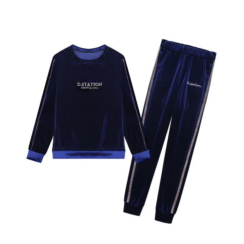 Женский спортивный костюм из 2 предметов свободная одежда на молнии с капюшоном и